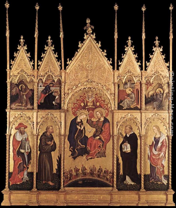 Coronation of the Virgin and Saints painting - Gentile da Fabriano Coronation of the Virgin and Saints art painting